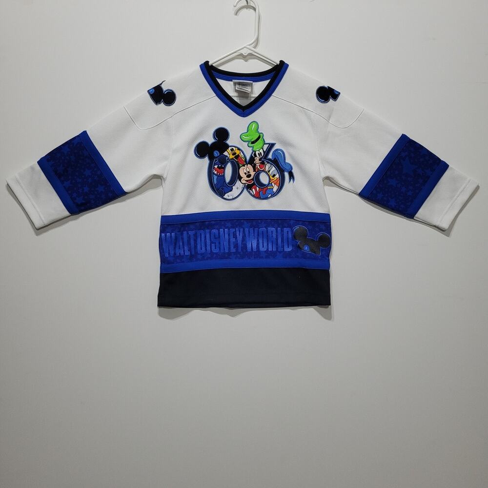 Walt Disney World 2006 Hockey Jersey Size S 6 Mickey Mouse Donald Duck Goofy WDW
